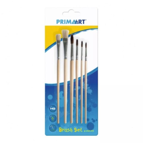 Pędzle naturalne, 6 sztuk Pędzle naturalne, 6 sztuk