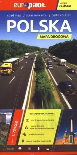 Polska Europilot mapa drogowa 1:750 000 Polska Europilot mapa drogowa 1:750 000