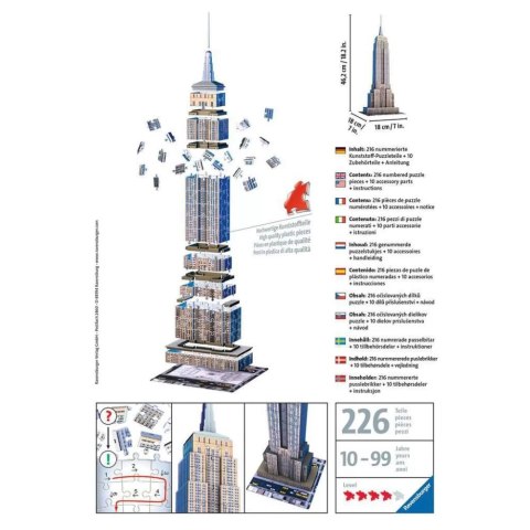 Puzzle 3D 216 elementów. Empire State Building Puzzle 3D 216 elementów. Empire State Building