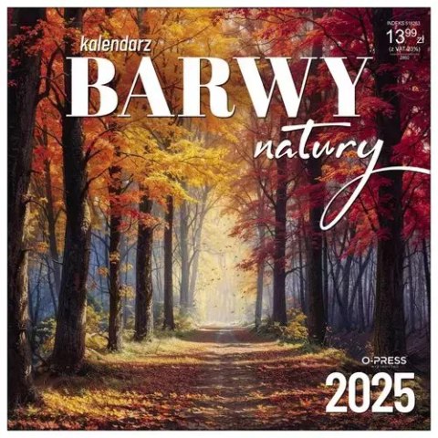 Kalendarz 2025 Ścienny 330x330 Barwy Natury Kalendarz 2025 Ścienny 330x330 Barwy Natury