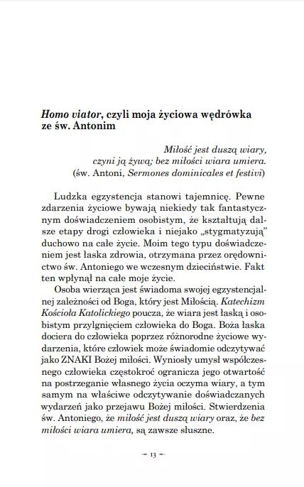 Cuda i znaki obecności św. Antoniego