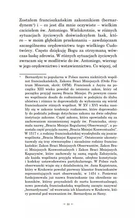 Cuda i znaki obecności św. Antoniego