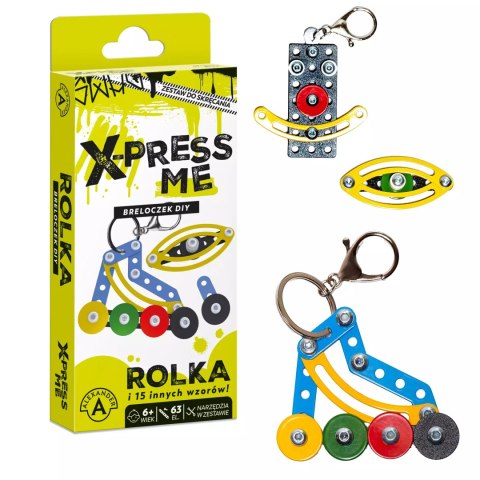X-Press me. Breloczek DIY. Rolka + 15 innych wzorów (63 elementy)