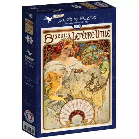 Puzzle 1000 elementów. Alfons Mucha. Ciasteczka Lefèvre-Utile, 1897 Puzzle 1000 elementów. Alfons Mucha. Ciasteczka Lefèvre-Utile, 1897