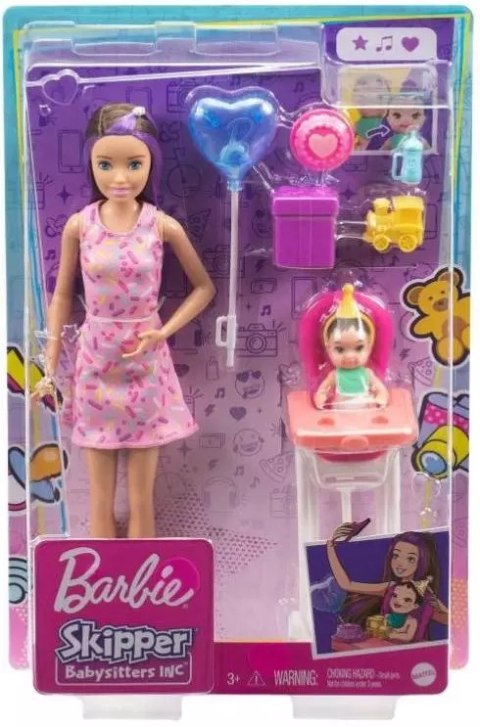 Barbie Skipper Babysitters. GRP40 Opiekunka z dzieckiem i akcesoriami