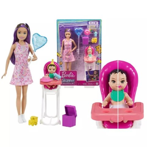 Barbie Skipper Babysitters. GRP40 Opiekunka z dzieckiem i akcesoriami