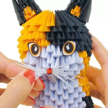 Origami 3D. Kot (743 elementy)