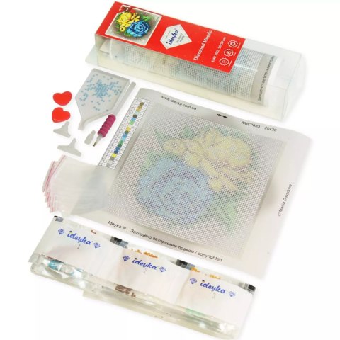 Zestaw do mozaiki diamentowej bez ramy. Sekretna rzeka z holograficznymi kryształkami AB, 30x30 cm Zestaw do mozaiki diamentowej bez ramy. Sekretna rzeka z holograficznymi kryształkami AB, 30x30 cm