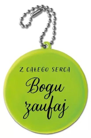 Zawieszka odblaskowa. Z całego serca Bogu zaufaj
