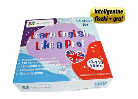 Learn English Like a Pro - Inteligentne fiszki + gra (poziom B1) Learn English Like a Pro - Inteligentne fiszki + gra (poziom B1)