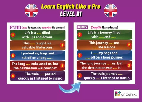 Learn English Like a Pro - Inteligentne fiszki + gra (poziom B1) Learn English Like a Pro - Inteligentne fiszki + gra (poziom B1)