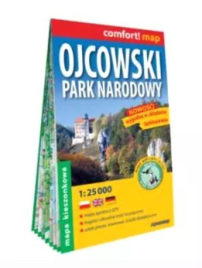 Ojcowski Park Narodowy. Kieszonkowa laminowana mapa turystyczna, 1:25 000