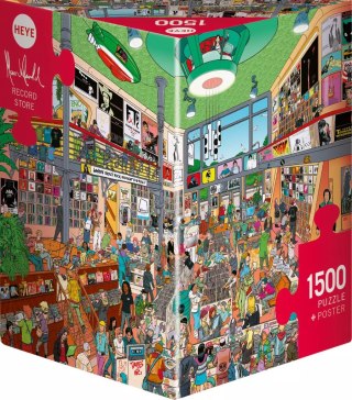 Puzzle 1500 elementów. Sklep z płytami winylowymu