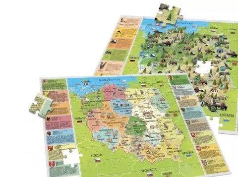 Puzzle 2w1. Mały Geniusz. Moja piękna Polska Puzzle 2w1. Mały Geniusz. Moja piękna Polska