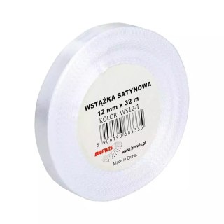 Wstążka satynowa biała 12mmx32m