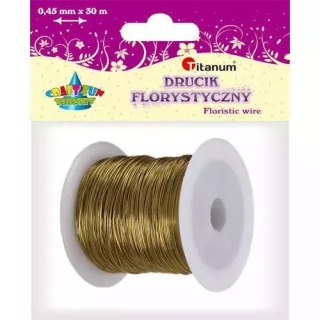 Ozdoba dekoracyjna Drut 0.45mmx30m Zlo 339369 Pbh