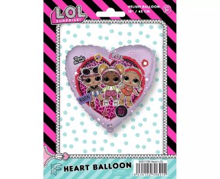 Balon foliowy serce, L.O.L. surprise (45 cm)