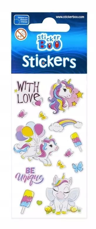 Naklejki 7x18 cm Unicorn 2 Sticker Boo 498840 Naklejki 7x18 cm Unicorn 2 Sticker Boo 498840