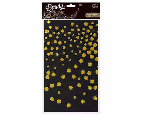 Obrus Fol 137x183cm czarny Groszki Zlo Go Pbh Obrus Fol 137x183cm czarny Groszki Zlo Go Pbh