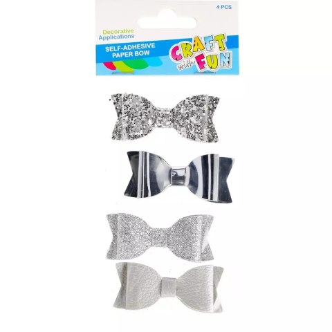 Ozdoba dekoracyjna Kokardki Saprzyl 6,5cm 4szt Cf 12/144 Ozdoba dekoracyjna Kokardki Saprzyl 6,5cm 4szt Cf 12/144