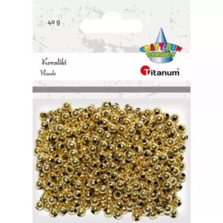 Ozdoba dekoracyjna Koraliki 5mm 40g Zlo Pbh