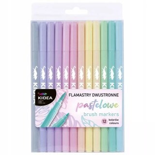 Pisaki 2str 12 kolorów Pastel Kidea Derform Etui
