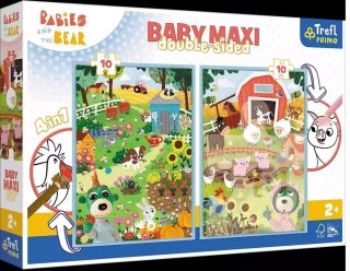 Puzzle Baby Maxi 2x10el Trefl Poznaj Bobaski pudełko