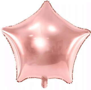Balon foliowy Gwiazdka 48cm różowe złoto