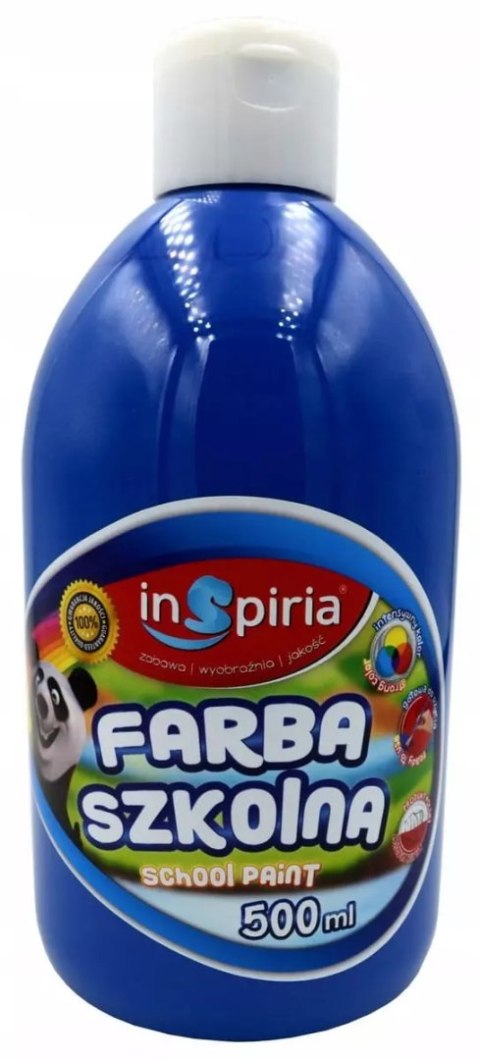 Farba szkolna ciemnoniebieska 500ml Farba szkolna ciemnoniebieska 500ml