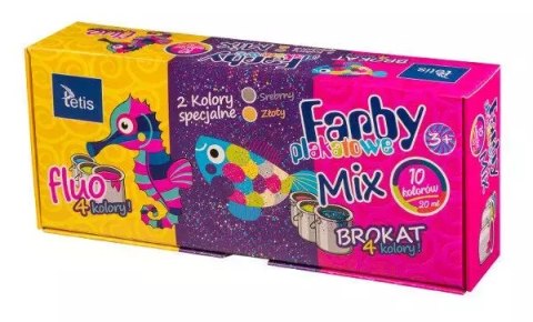 Farby plakatowe 10kol 20ml Tetis Farby plakatowe 10kol 20ml Tetis