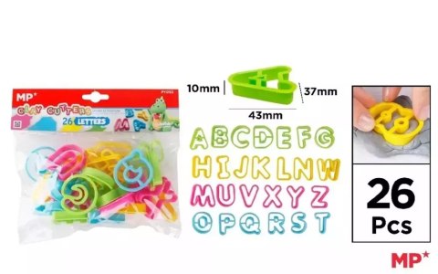 Foremki do plasteliny Alfabet 26szt MP Foremki do plasteliny Alfabet 26szt MP