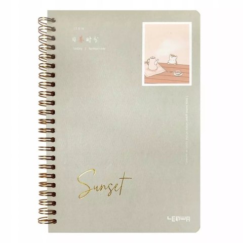 Kołonotes A5/68K linia Sunset szary Kołonotes A5/68K linia Sunset szary