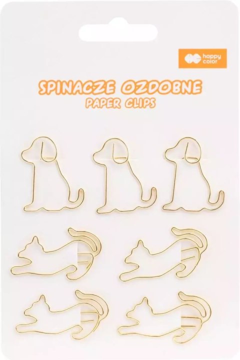 Spinacze ozdobne CAT&DOG Happy Color 7 szt. Spinacze ozdobne CAT&DOG Happy Color 7 szt.