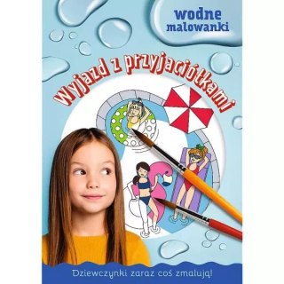 Dziewczynki zaraz coś zmalują. Malowanki wodne. Wyjazd z przyjaciółkami 09895 Trefl