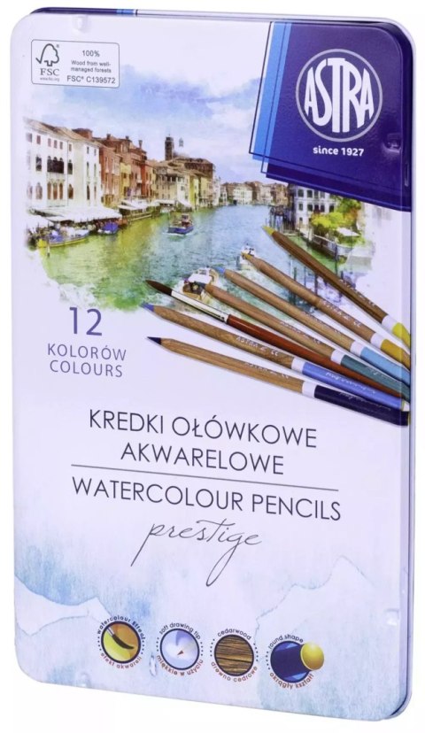 Kredki akwarelowe Prestige, 12 kolorów Kredki akwarelowe Prestige, 12 kolorów