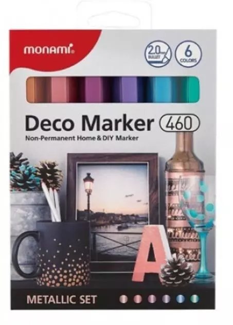 Marker Deco 460, 6 kol metalicznych Marker Deco 460, 6 kol metalicznych