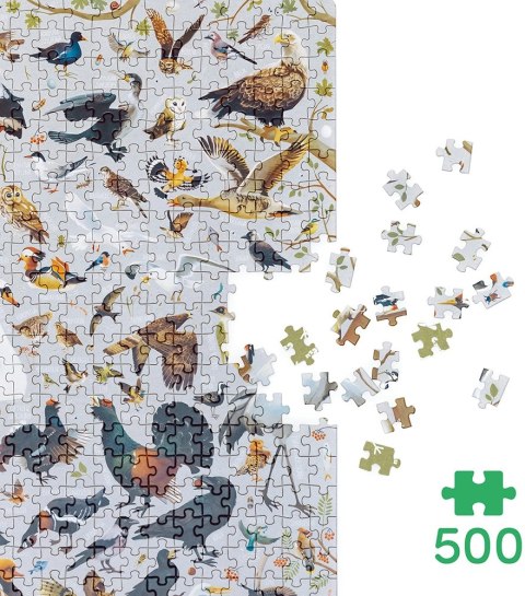 Puzzle 500 elementów. Puzzlove CzuCzu. Ptaki