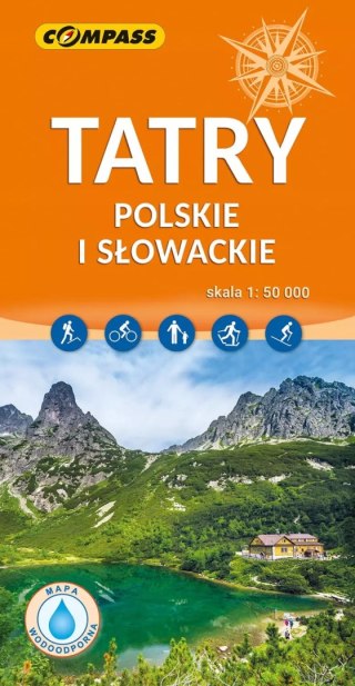 Tatry Polskie i Słowackie mapa turystyczna 1:50 000