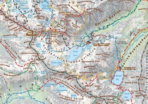 Tatry Polskie i Słowackie mapa turystyczna 1:50 000 Tatry Polskie i Słowackie mapa turystyczna 1:50 000