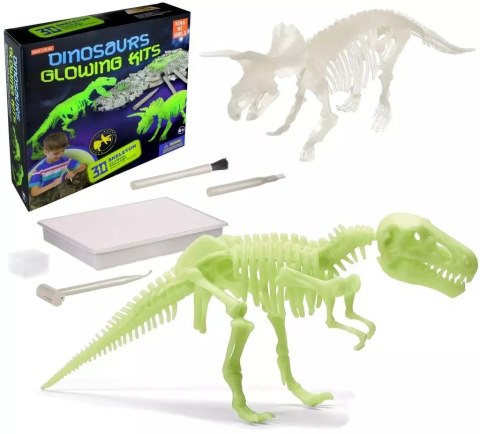 Wykopaliska paleontolog dinozaur fosforyzujący Wykopaliska paleontolog dinozaur fosforyzujący