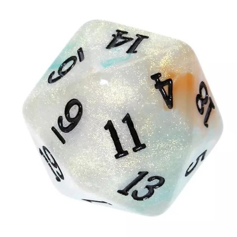 Komplet akrylowych kości RPG, ruda złota Komplet akrylowych kości RPG, ruda złota