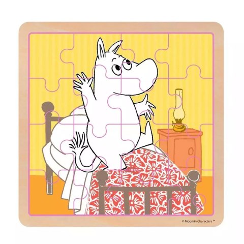 Puzzle 16 drewniane Muminki - Psoty przed snem Puzzle 16 drewniane Muminki - Psoty przed snem