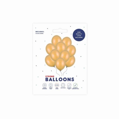 Balon złoty klasyczny 10 szt.