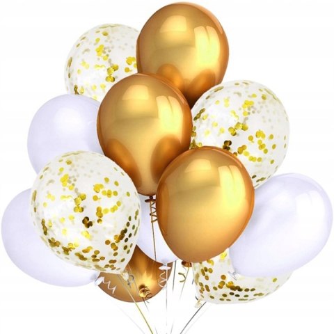 Balon złoty klasyczny 10 szt.