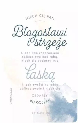 Magnes na lodówkę z cytatem "Niech cię Pan błogosławi i strzeże"