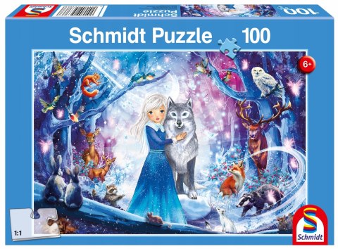 Puzzle 100 Księżniczka w zimowym lesie G3 Puzzle 100 Księżniczka w zimowym lesie G3