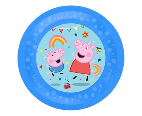 Talerz wielokrotnego użytku Świnka Peppa 21cm Talerz wielokrotnego użytku Świnka Peppa 21cm