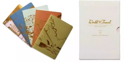 Zestaw 5 plannerów podróży Travel Notebook Zestaw 5 plannerów podróży Travel Notebook