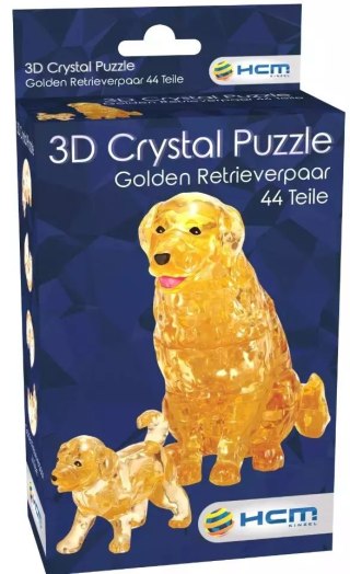Puzzle 3D 44 elementy. Crystal. Golden Retrieverpaar