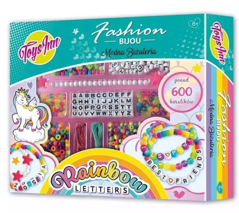 Fashion Bijou zestaw koralików Rainbow Letters Fashion Bijou zestaw koralików Rainbow Letters